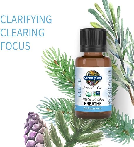 Miniatura 2 de Garden of Life Aceites esenciales, 100 % orgánico y puro romero, abeto negro y bálsamo de abeto  Mezcla de respiración para difusores, hogar,