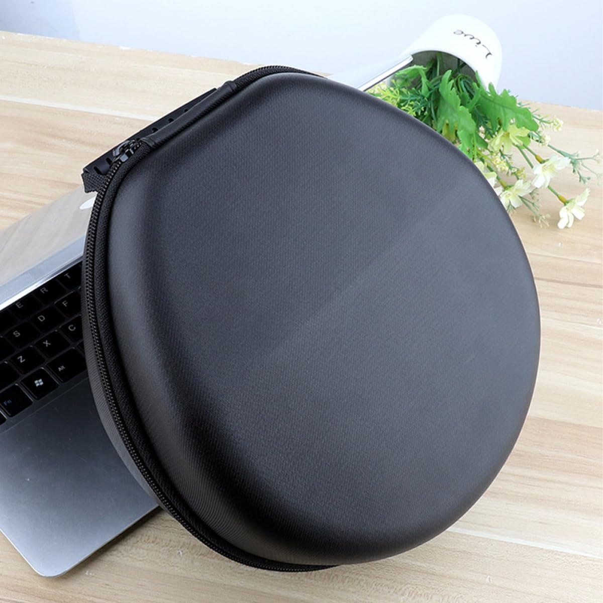 Gadpiparty Borsa per Cuffie Portatili in Pu Custodia per Auricolari Cerniera Borsa per Riporre Cuffie e Cavi Trasporto Leggero e Protetto Design Semplice e Dimensioni Adeguate