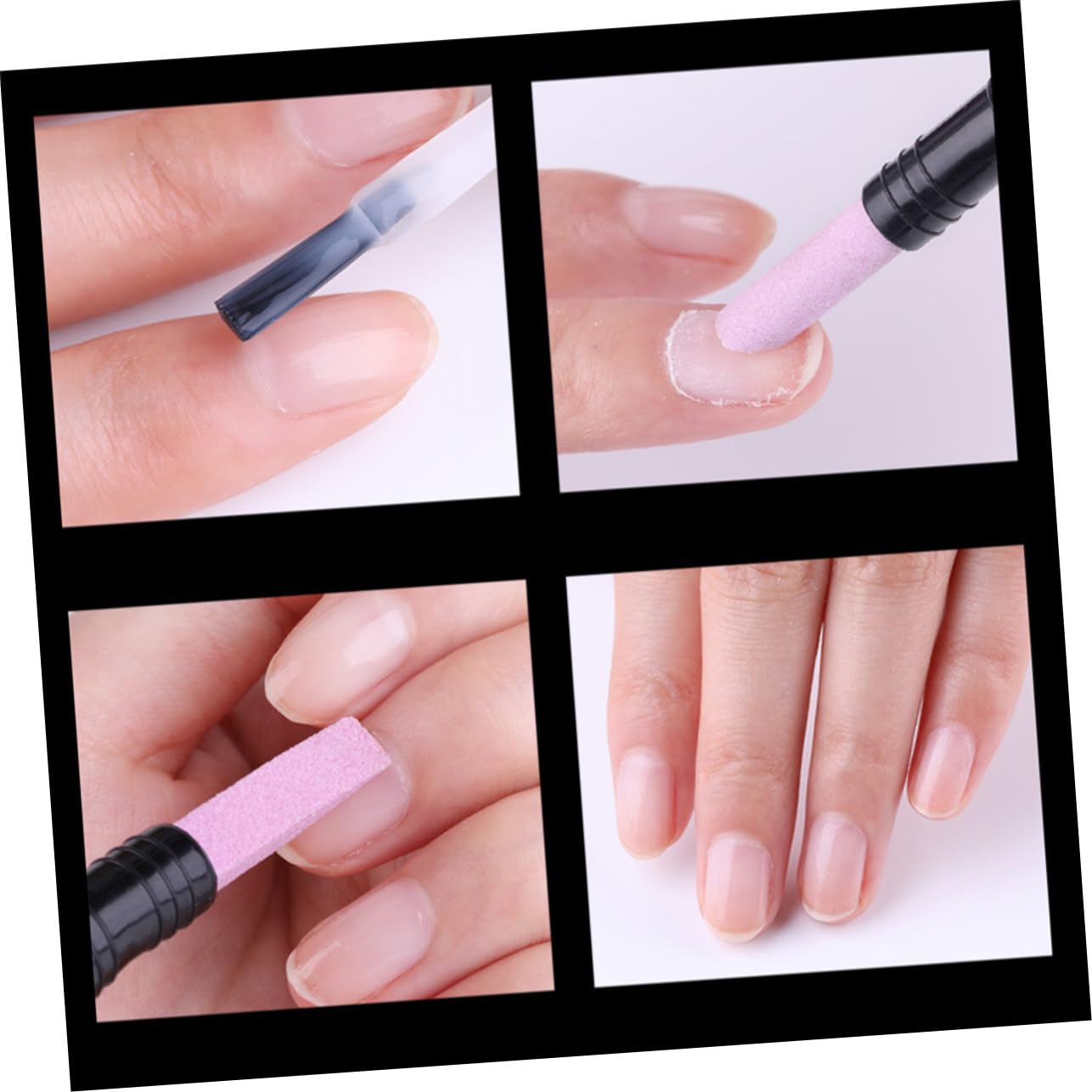 SHERCHPRY 3Pcs Nail Scrub Stick Multifunctional Exfoliating Cuticle Pen Double End Grinding Tool for Women and Lightweight and Portable Manicure Essential