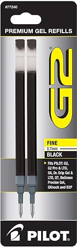 Pilot Recambios Negro G2 Bolígrafo de gel de punta fina - P77240
