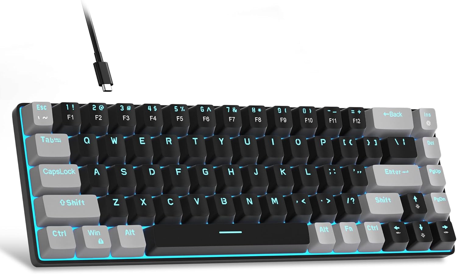 MageGee Portable 60% Mechanical Gaming Keyboard