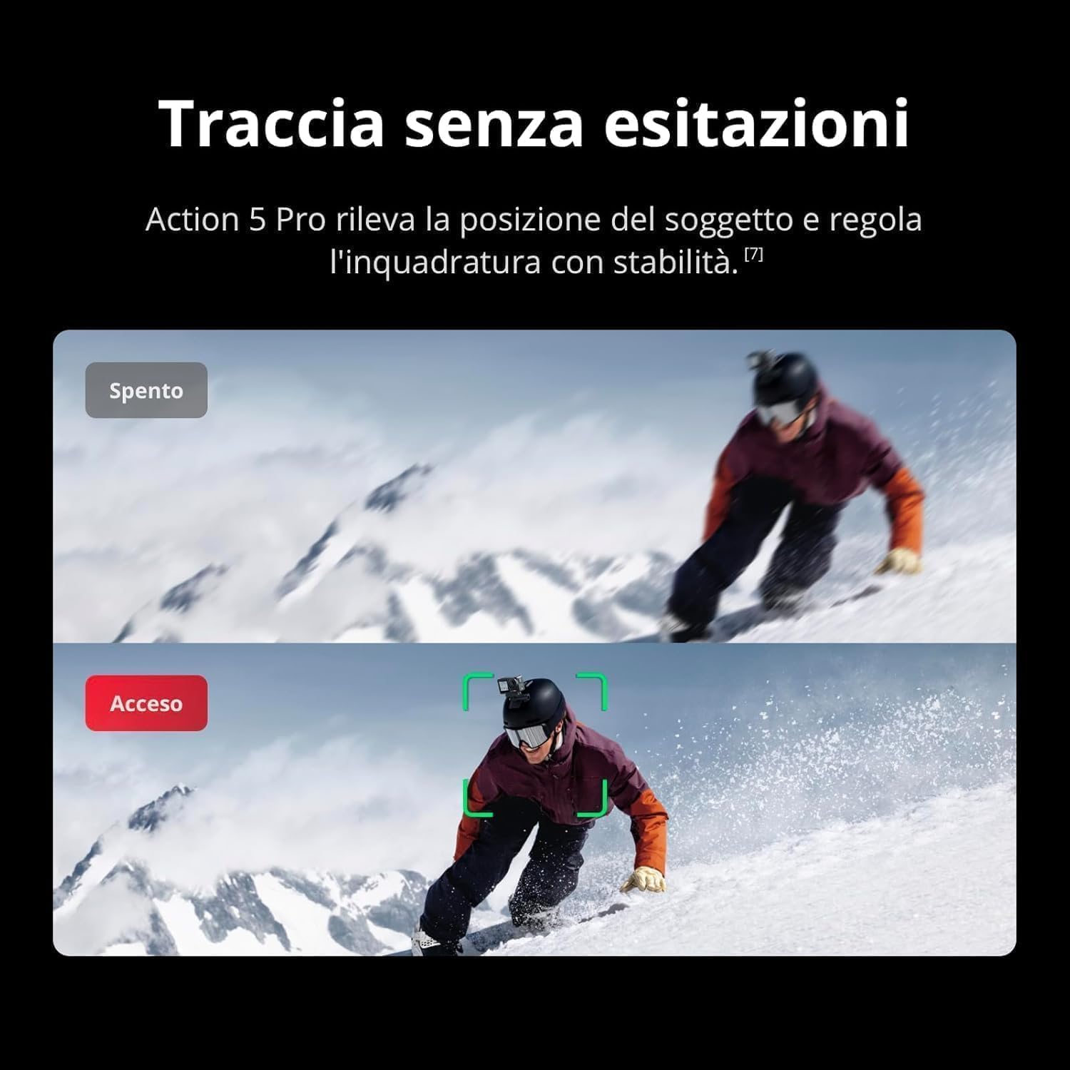 DJI Osmo Action 5 Pro Combo Adventure, action cam 4K con sensore 1/1.3", batteria lunga durata 12h con 3 batterie, stabilizzazione, due touchscreen OLED, mini action cam per viaggi, vlog, Singola
