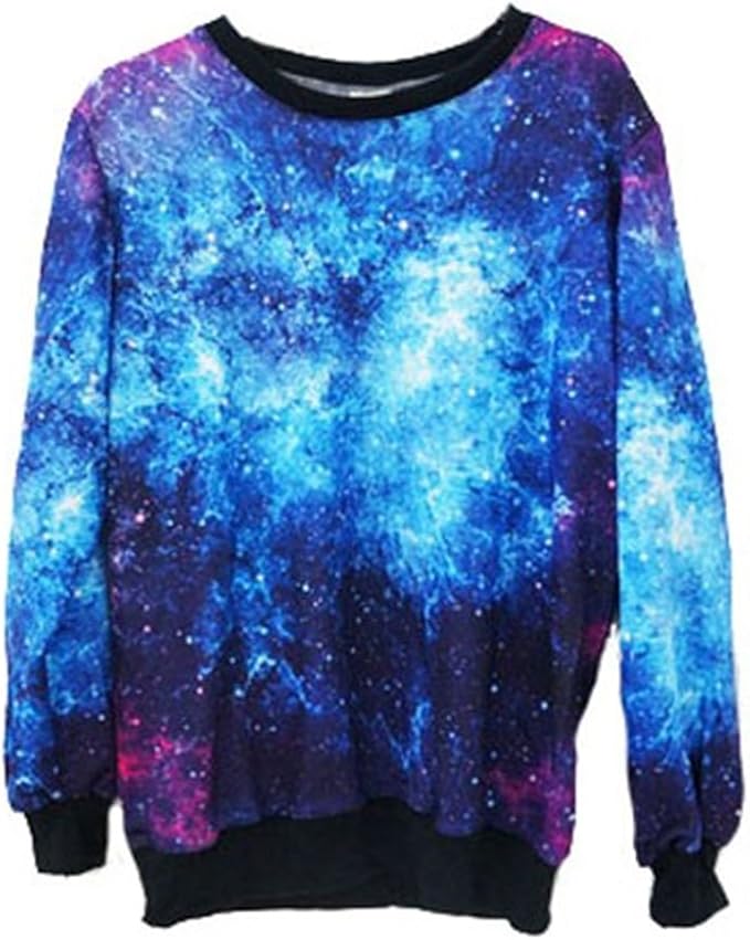 Women Men galaxy sweaters Top Space Printed Hoodies lady galaxy sweatshirts : Amazon.co.uk: Clothing