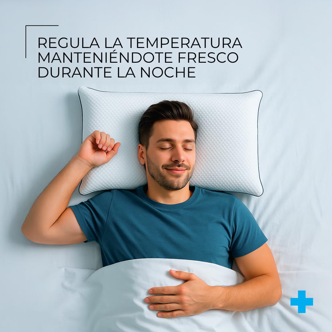 SE ACABÓ EL Calor!! Almohada Viscoelástica de Tejido Frío
