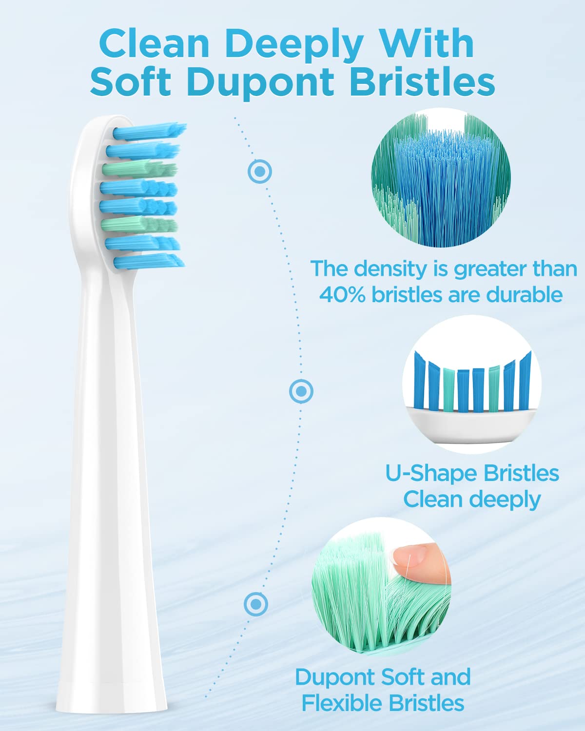 Cepillos de Dientes Electricos Sónico para Adultos y Infantil - Cepillo Electrico Sónico con 8 Cabezales, 5 Modos, Una Carga por 120 Días de Uso, Cepillos de Dientes Perla Blanca