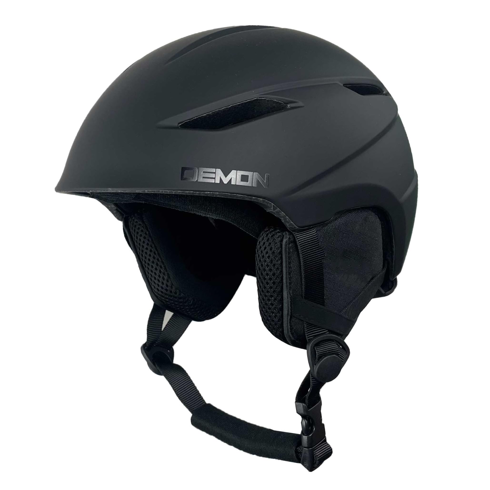 Demon United Snowboard and Ski Helmet with MIPS - Adult/Youth MIPS - Matte Black/Matte White - PC Shell & Inmold EPS Foam- Twist Dial Fit System