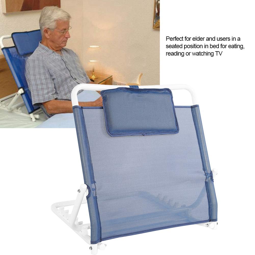 Bed Backrest, Professional Stainless Steel Folding Tubes Situp Disability Aid 5 Positions