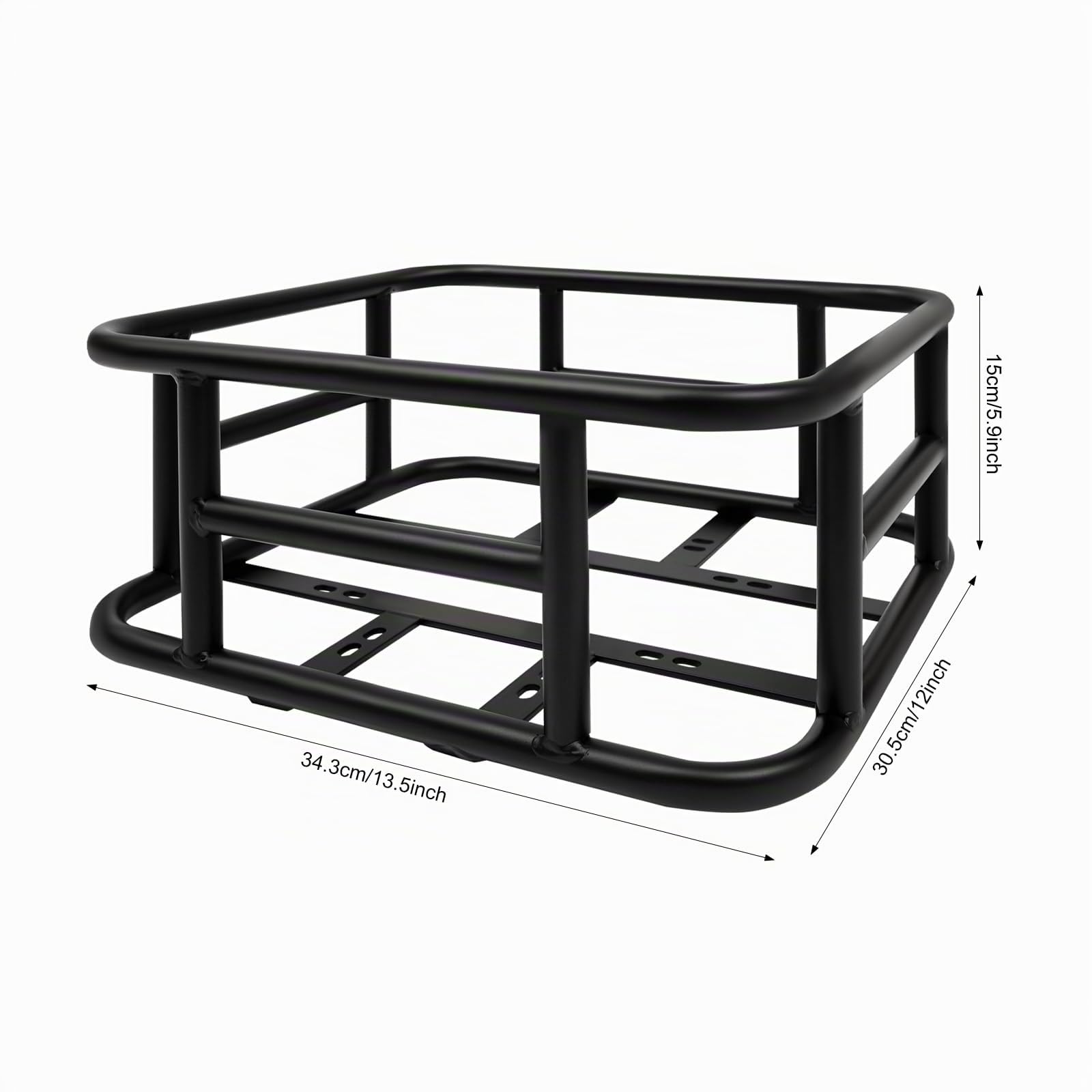 Panier de vélo arrière amovible, facile à installer, pour la plupart des vélos et vélos électriques, 34,3 x 30,5 x 15 cm