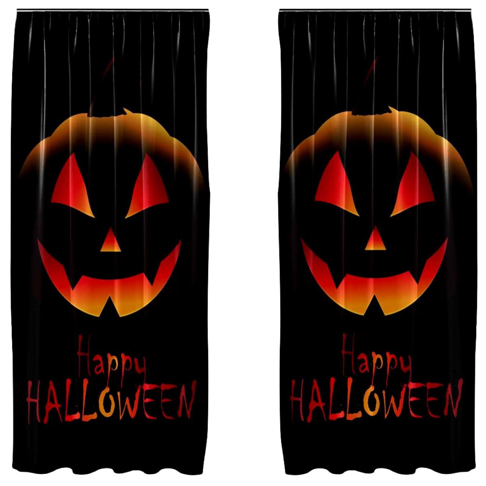 Rideaux Halloween occultants pour tamiser le salon et la chambre