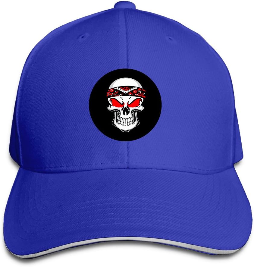 Men 2016 New Biker Skull Head Portriate Imprint Cool Snapback Hat
