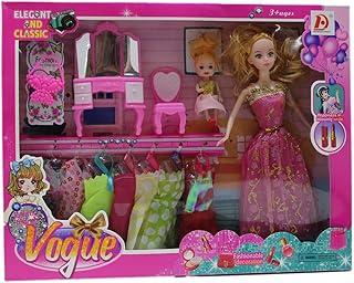 عروسة ملابس + تسريحه علبة, HS-50783-HSFP0