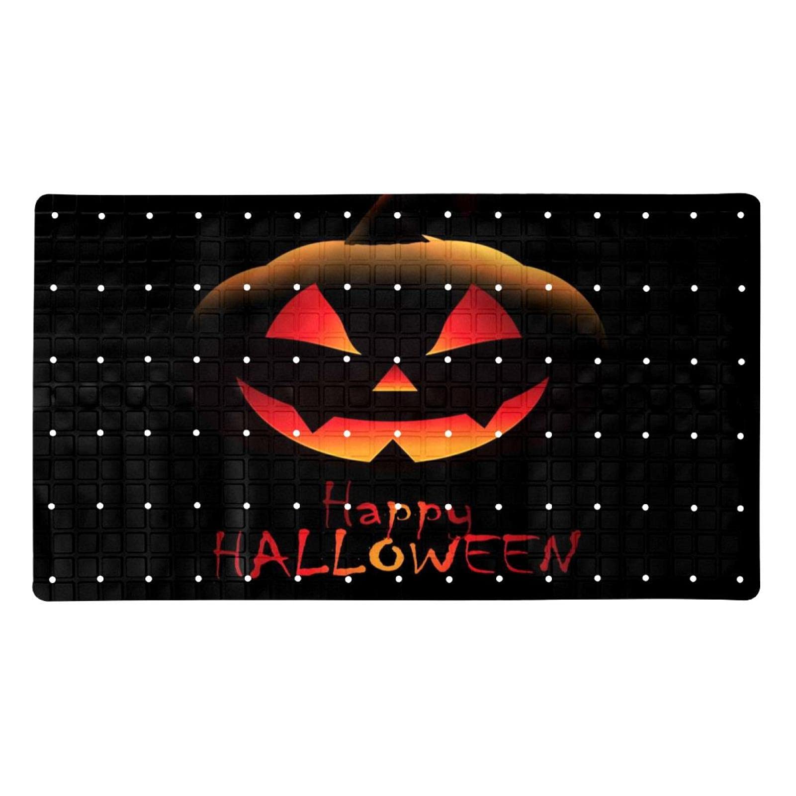 Alfombrilla de baño con fondo de Halloween y 120 ventosas de 71x40 cm