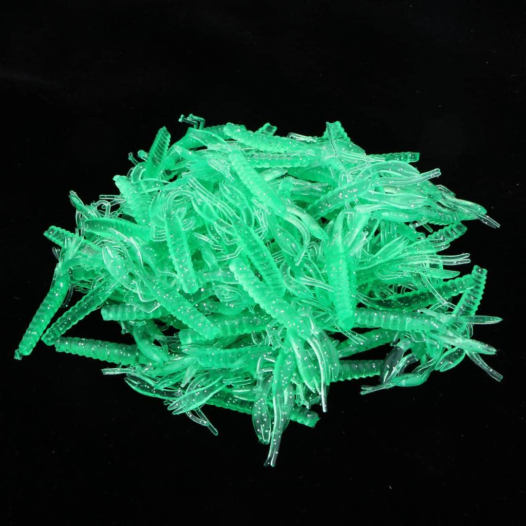 2 Paquetes Señuelos de Suave Señuelo Blando Cebo Artificial Grub Cangrejo en Silicona PVC Flexible con Gran Vibración Y Compatible con