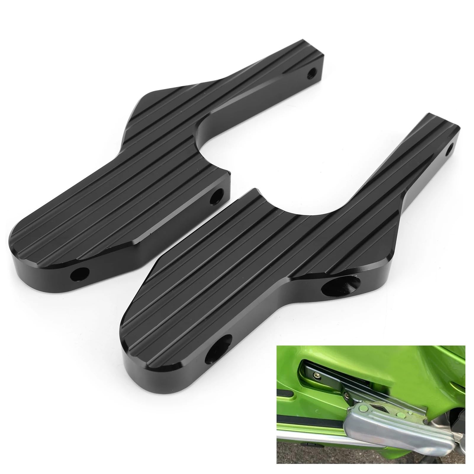Estriberas Par de extensiones reposapiés repuesto | Par de extensiones de reposapiés de repuesto para GT 125/GTS 250/GTV 125