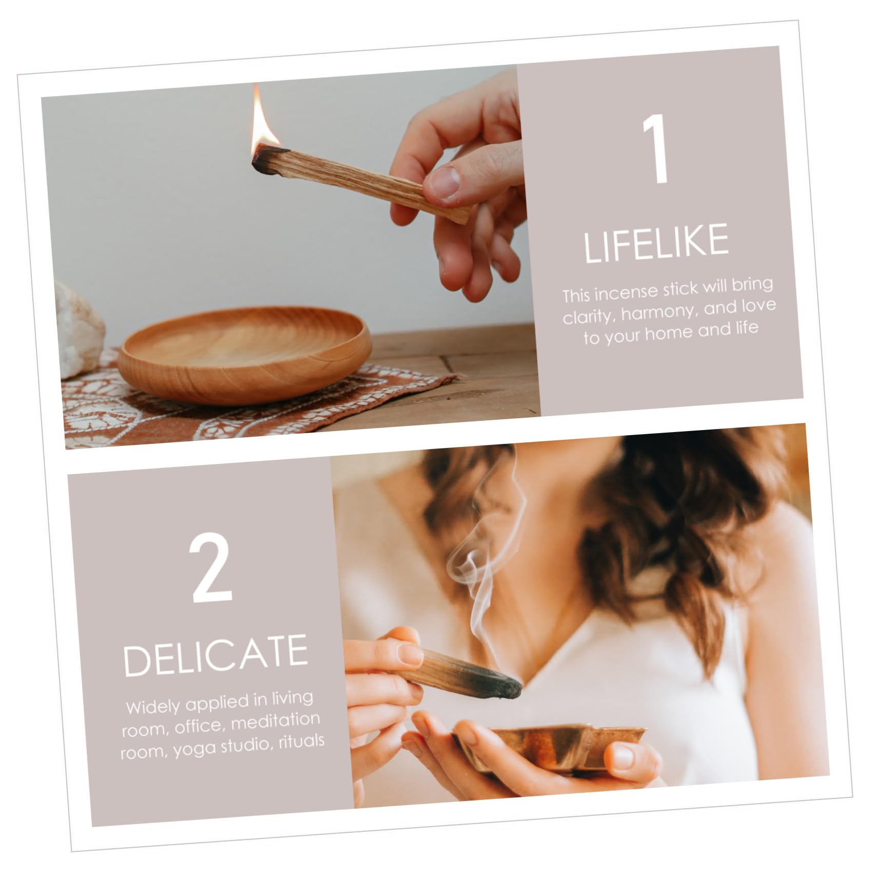 MAGICLULU 5 Series Madera De Incienso Palos Fragancia Aroma Cedro Perfumado Incienso Natural s Limpieza Energética Varilla De De Palo De Madera 3 Piezas X 5
