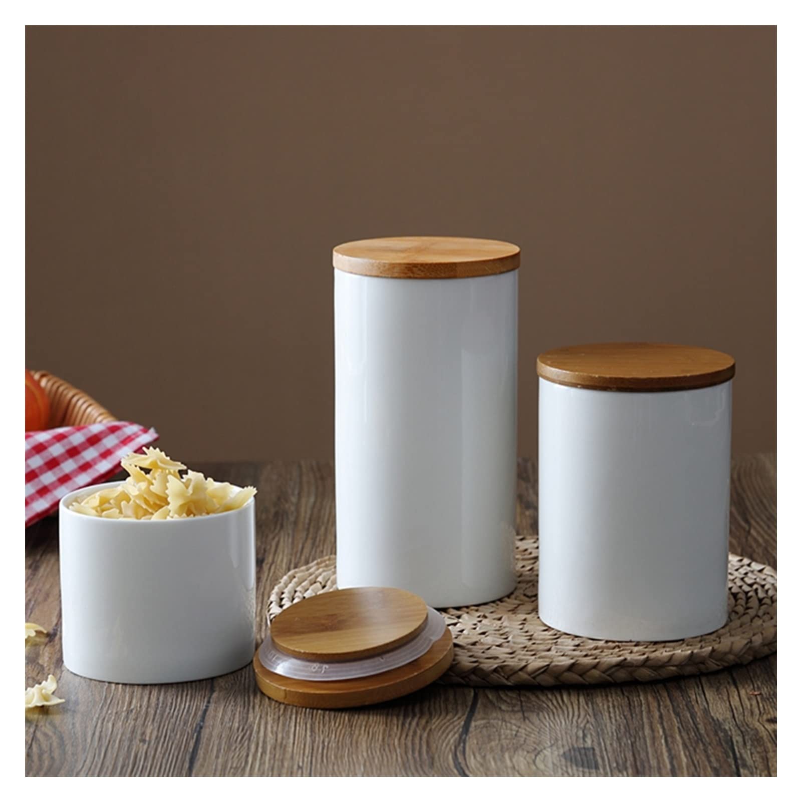 QINGGANGLING999 Kaffeedosen Keramikspeicherung kann Gewürze abdecken Jar Zucker-Kaffee-Container-Kasten Körner Nüsse Tank Küche Organizer Werkzeuge Home Supply Kaffeedose Luftdicht (Size : S)