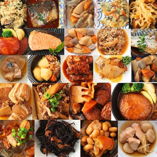 常温備食生活 うちのや レトルトおかず 全23品目セット 長期保存 常温保存 レトルト食品 お惣菜 国産野菜使用 保存料 着色料 無添加のサムネイル