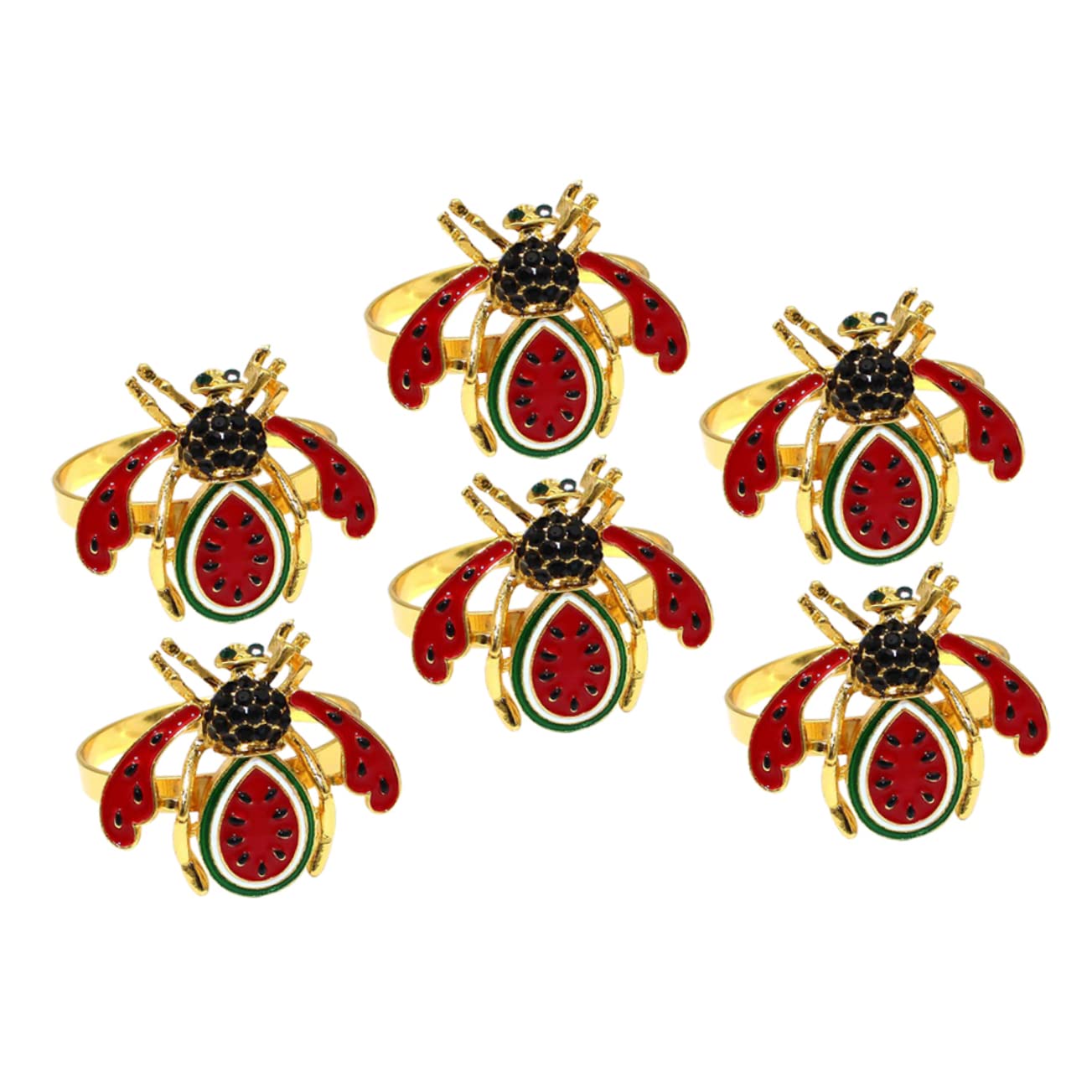 OUNONA 2 Series Servilleta Decorativos Fiestas Soporte De Servilleta De Premium 6 Piezas*2