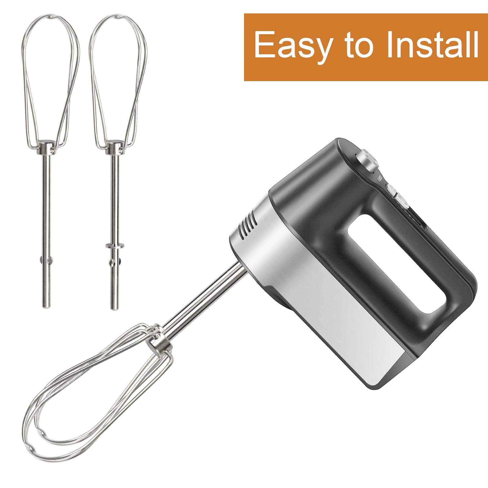 Set Fruste Ricambio Per Frullatore A Mano - 2 Fruste E 2 Schiumarole Per Albumi, Compatibile Con Molti Modelli
