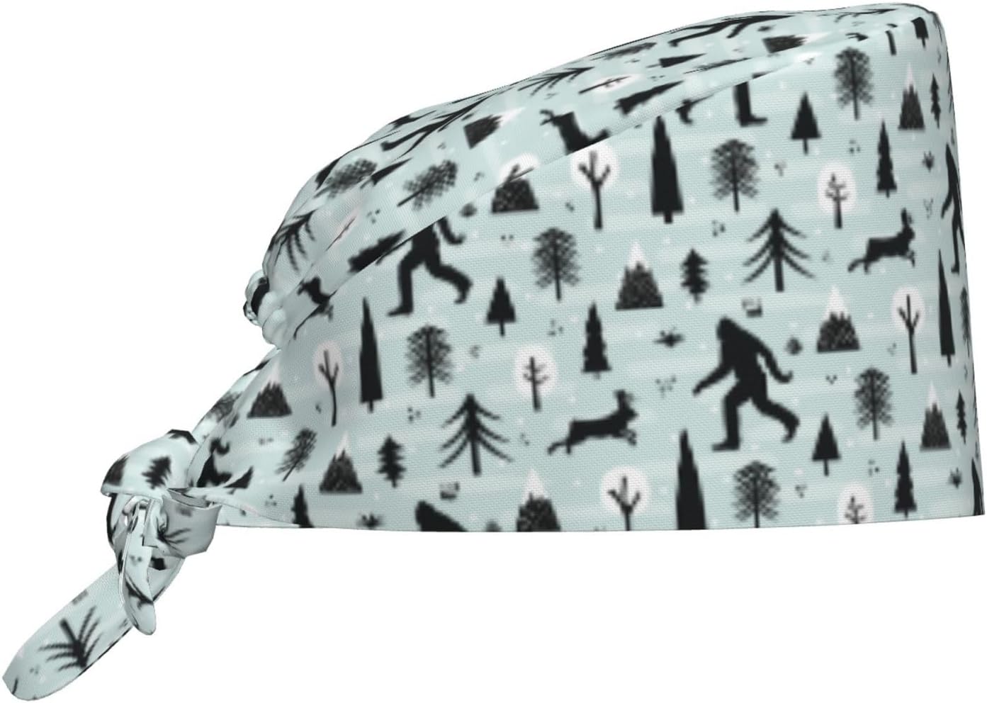 Working Cap Scrub Cap with Sweatband Adjustable Unisex Women Tie Back Hat Nurse Surgical Caps