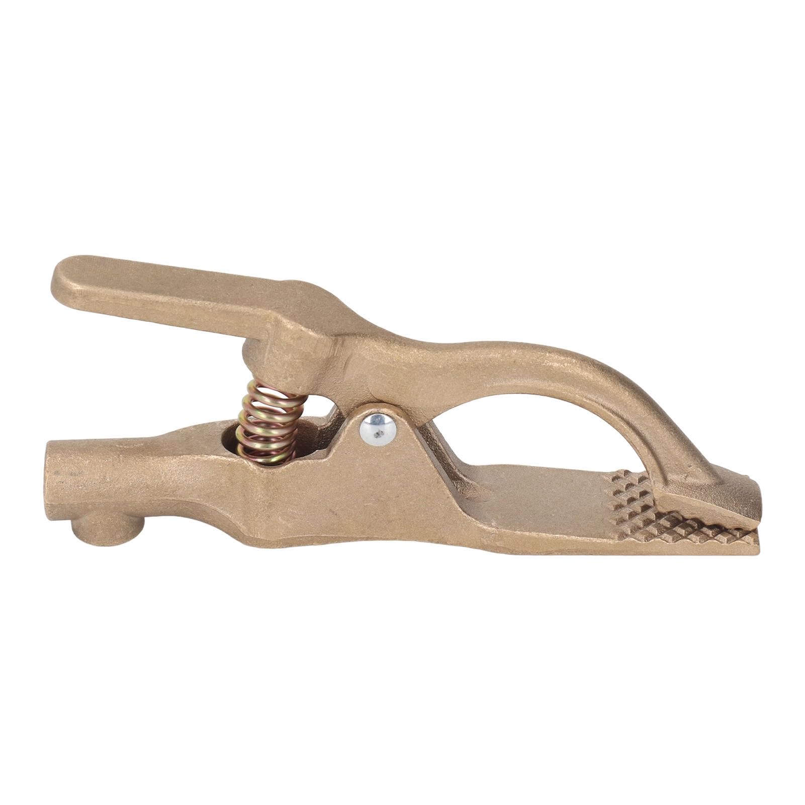 Pinza di terra per saldatura TICFOX, apertura 35 mm, in ottone, buona conduttività, resistente all'ossidazione, clip di terra consentita 500 A.