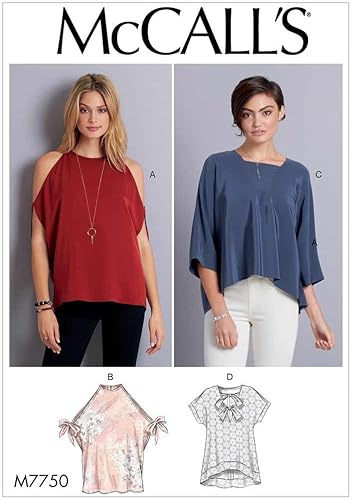 McCall's Patrones Misses' Tops Patrón de costura, ZZ (LRG-XLG-XXL)