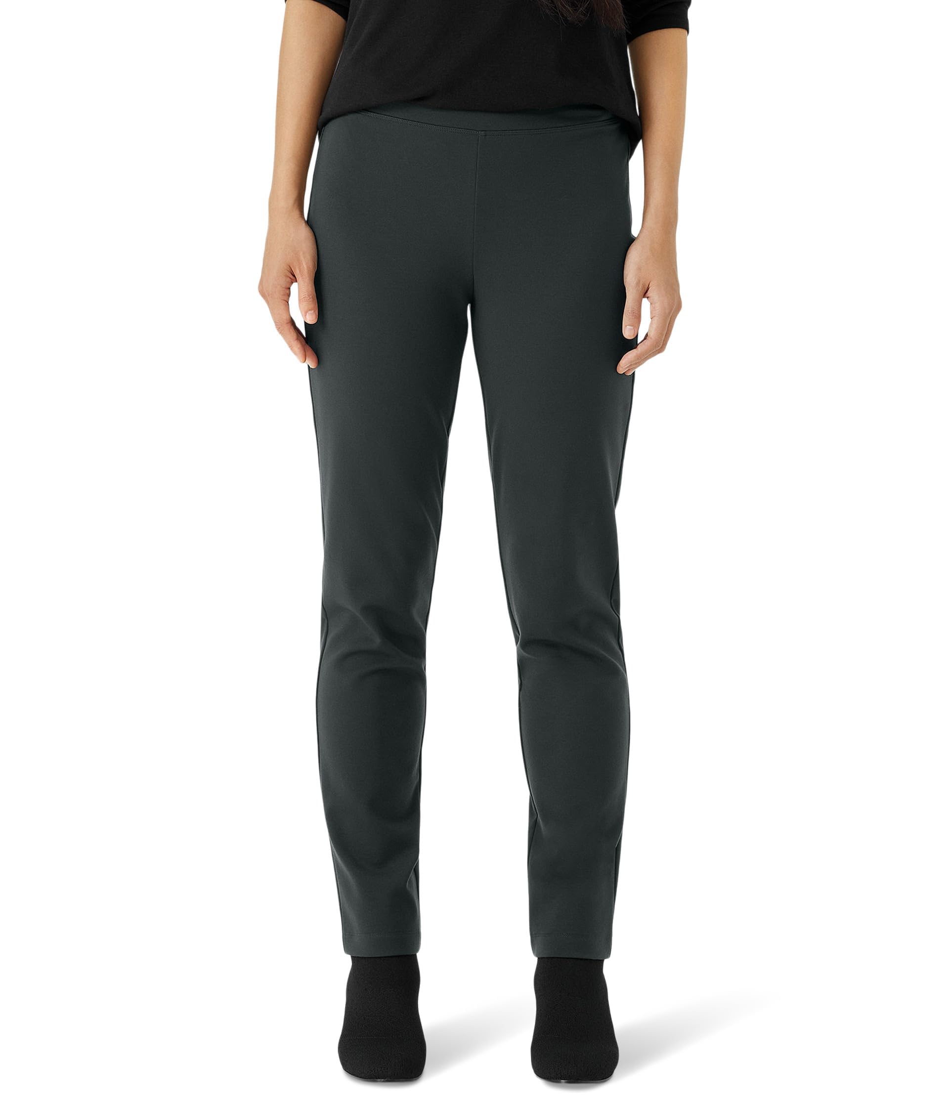 Eileen Fisher Womens Slim Ankle Pants