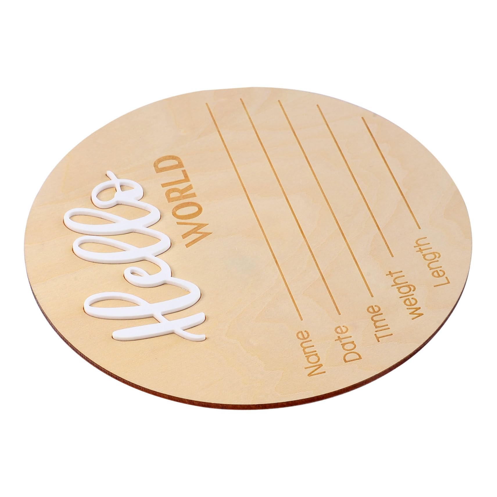 VICASKY Baby Shower Essential Wooden Newborn Sign Birth Announcement Photo Prop Dec