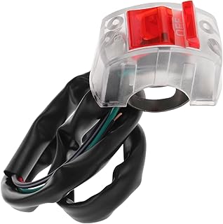 TOPBATHY Controlador De Interruptor De Faros Interruptor De Botón De Manillar De Motocicleta Interruptor De Manillar De Motocicleta Kit De Señal De Para Botón De Parada De