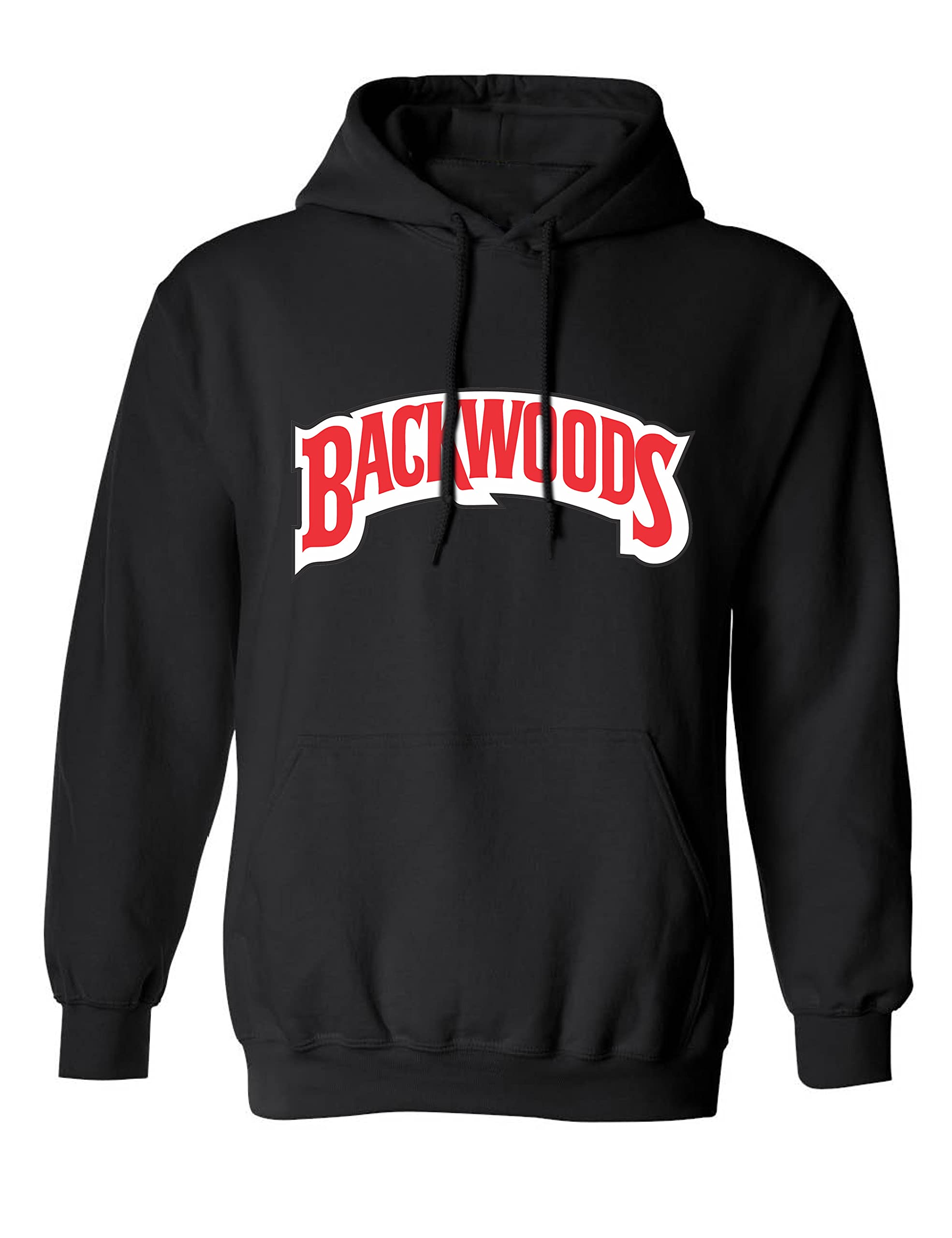 ALLNTRENDS Backwoods Hoodie Adult Graphic Backwoods Hooded Sweatshirt,  Black, Large