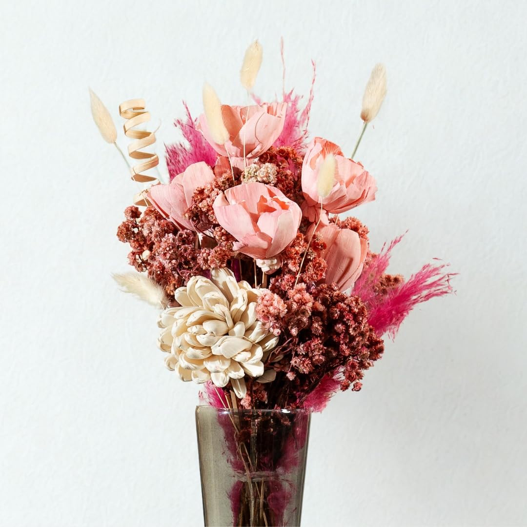 Peony Scoop Dried Flowers Bouquet | Sustainable & Eco-Friendly-image-32