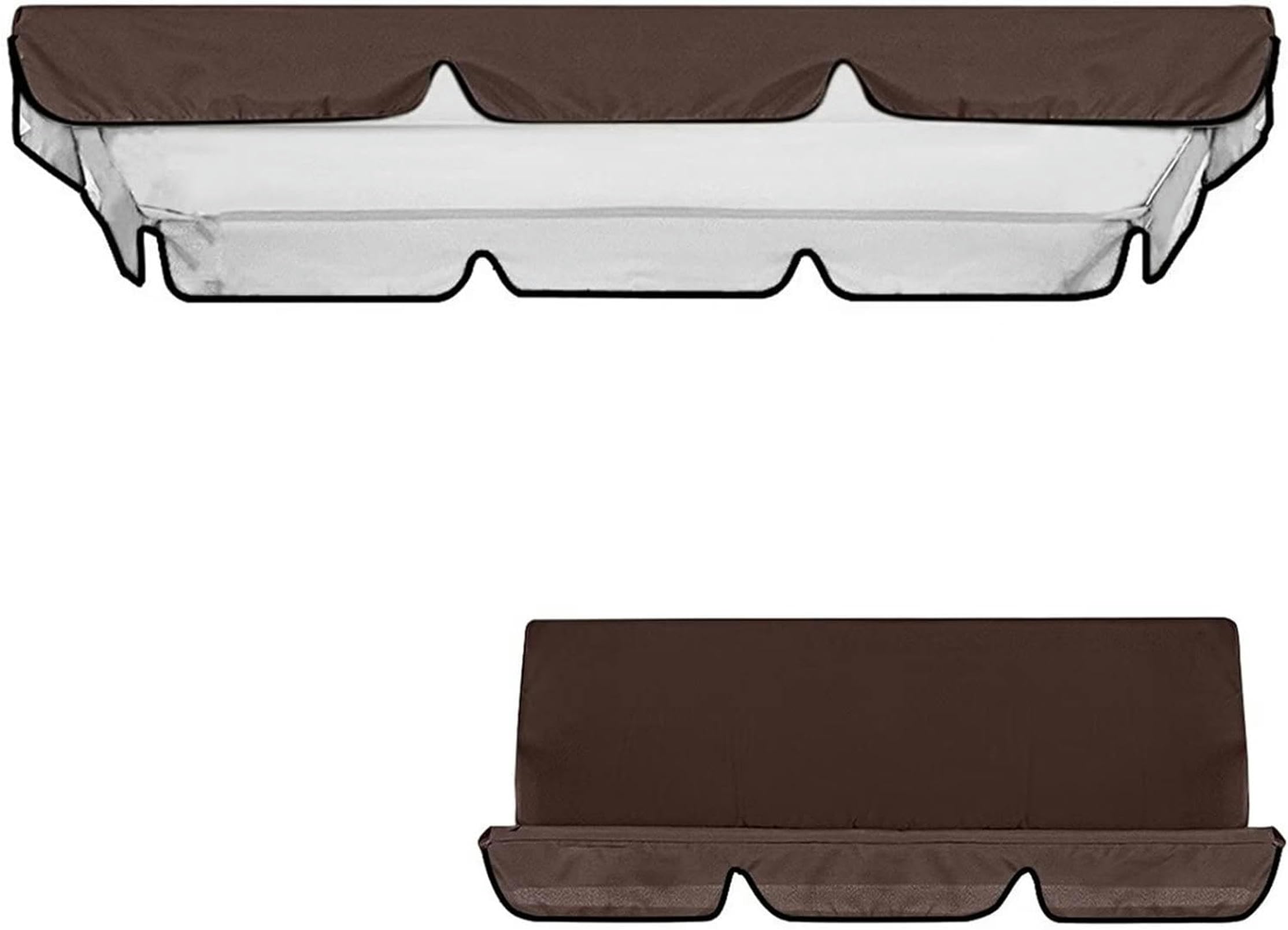 Toldo de repuesto para asiento de columpio con revestimiento PU impermeable