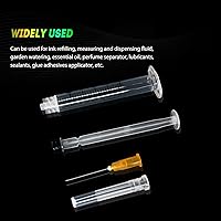 Vista 40 de SHAOTONG 10mL Syringe with 21 Gauge 1.5 Inch Needle Lab Disposable Sample Injection Syringes, 100 Pack