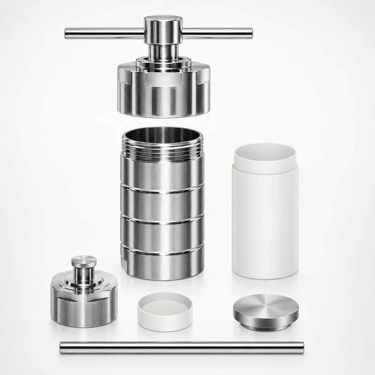 Hydrothermischer Autoklavreaktor, 304 Edelstahl PTFE ausgekleidetes Gefäß für Laborsynthese und Verdauung