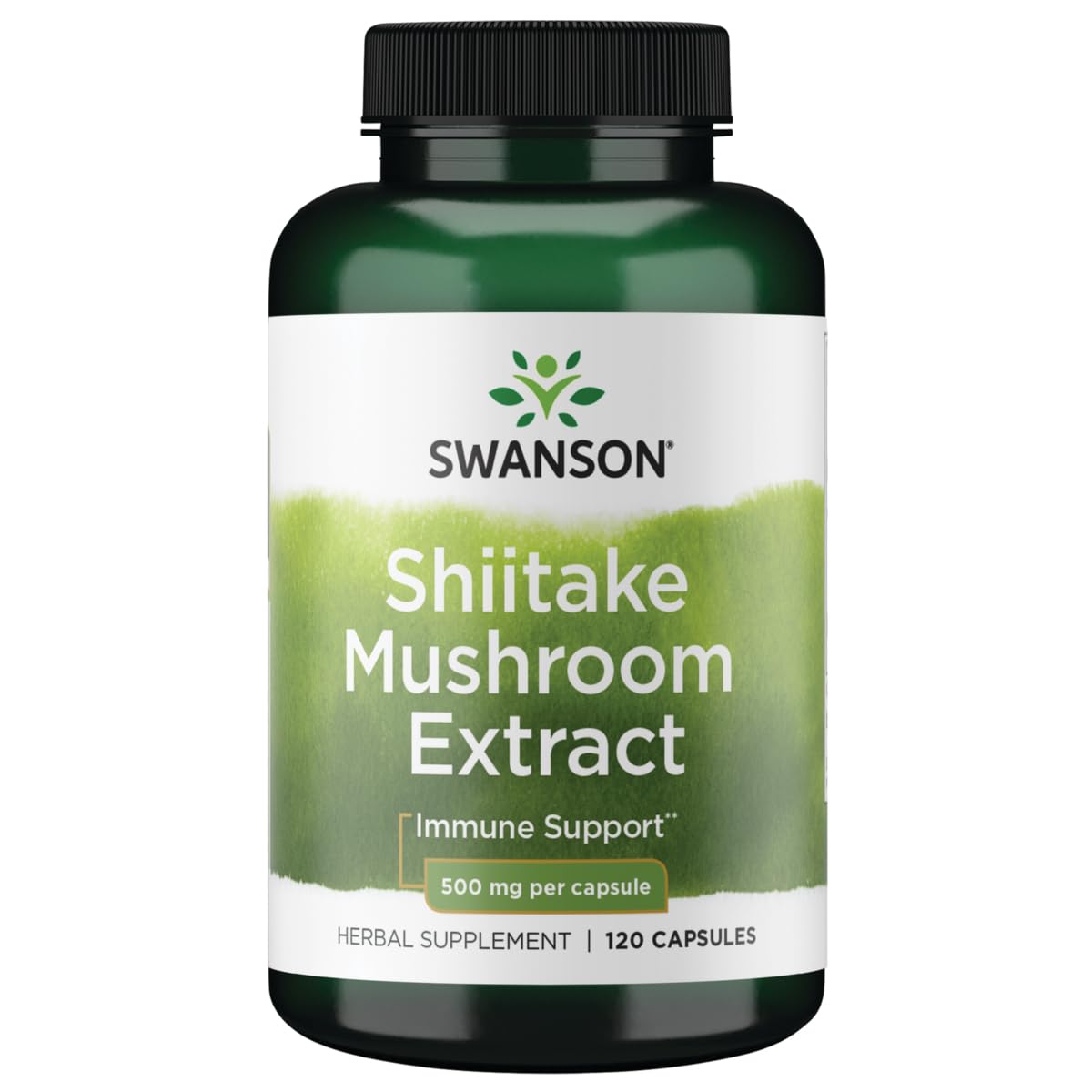 Swanson Shiitake Mushroom Extract 4:1 500 mg, 120 Capsules