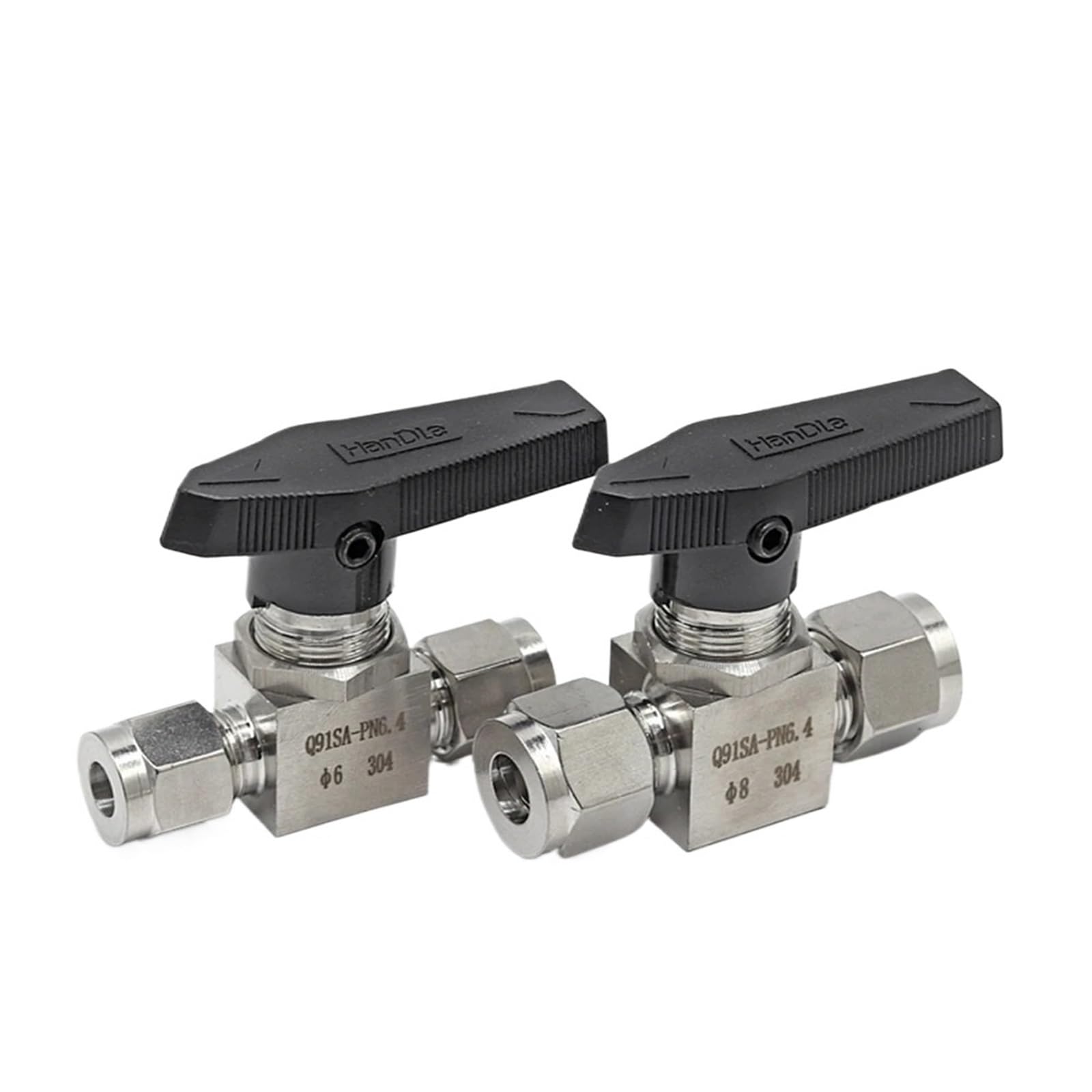 Robinet à boisseau sphérique en inox 304 haute pression pour tuyau 4 mm
