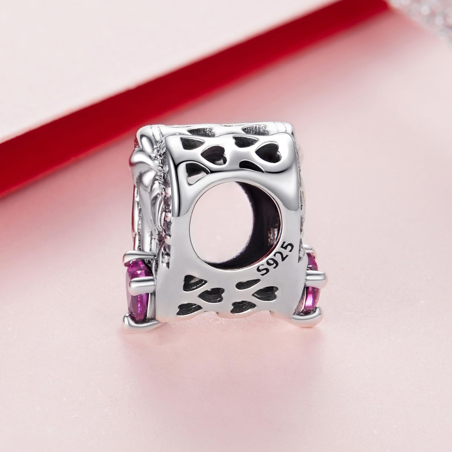 Colgante de plata de ley 925 con diseño de madre e hijo, ideal para cumpleaños, día de la madre, circonita cúbica