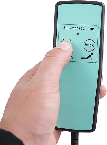 Miniatura 8 de Respaldo de elevación eléctrico para cama, respaldo de cama de elevación de potencia ajustable, pasamanos plegable con control remoto, fuerte