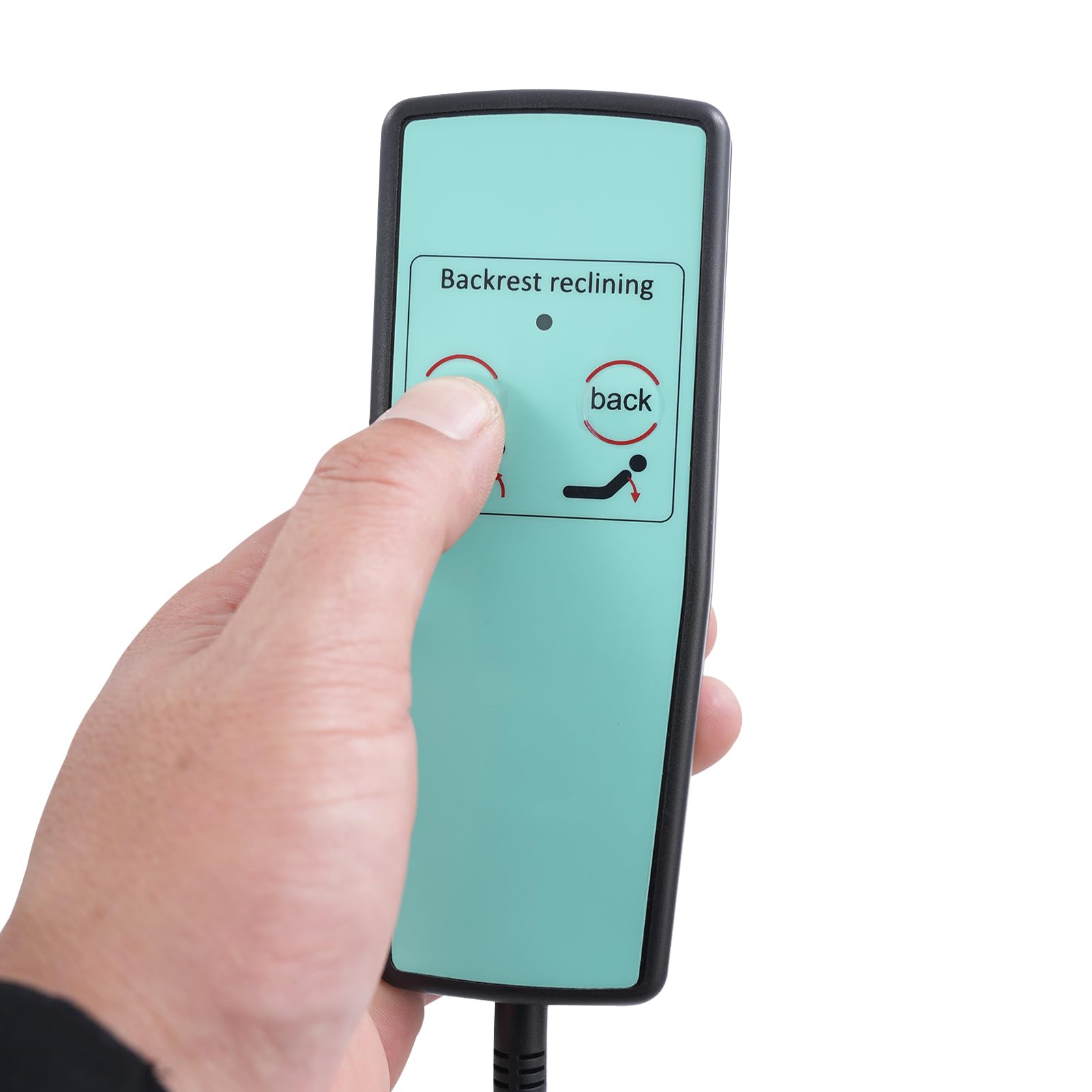 Dossier relevable électrique avec télécommande et balustrade pliable, 2 à 80 °, charge maximale : 159 kg, dossier de lit élévateur avec oreiller, gris