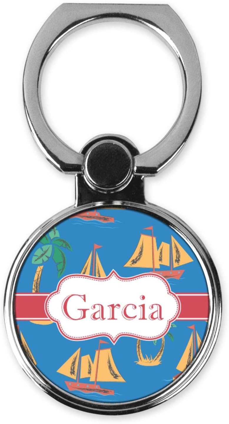 YouCustomizeIt Personalized Boats & Palm Trees Cell Phone Ring Stand & Holder