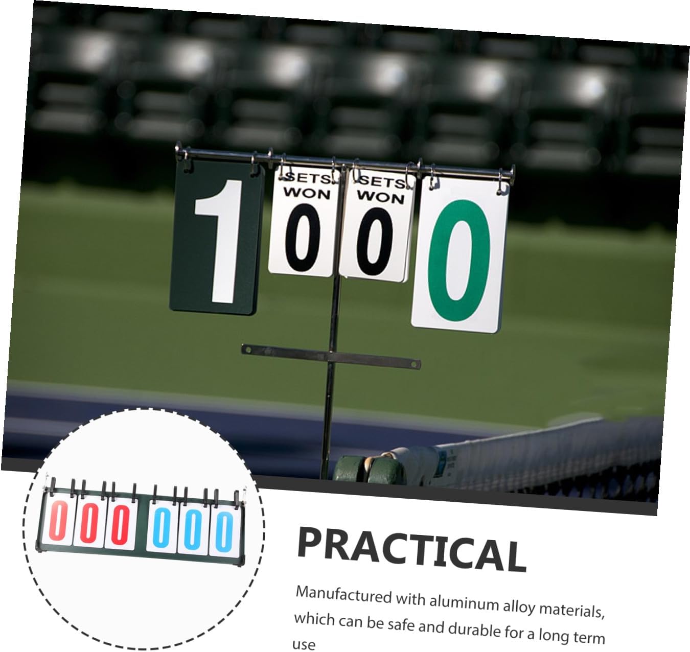 VANZACK Sports Scoreboard Basketball Counter Soccer Football Tennis Badminton Portable Tabletop Scoreboard