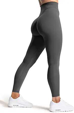 Olmlmt No Front Seam Workout Leggings for Women Tummy Control Butt Lifting Leggings Buttery Soft Gym Yoga Pants
