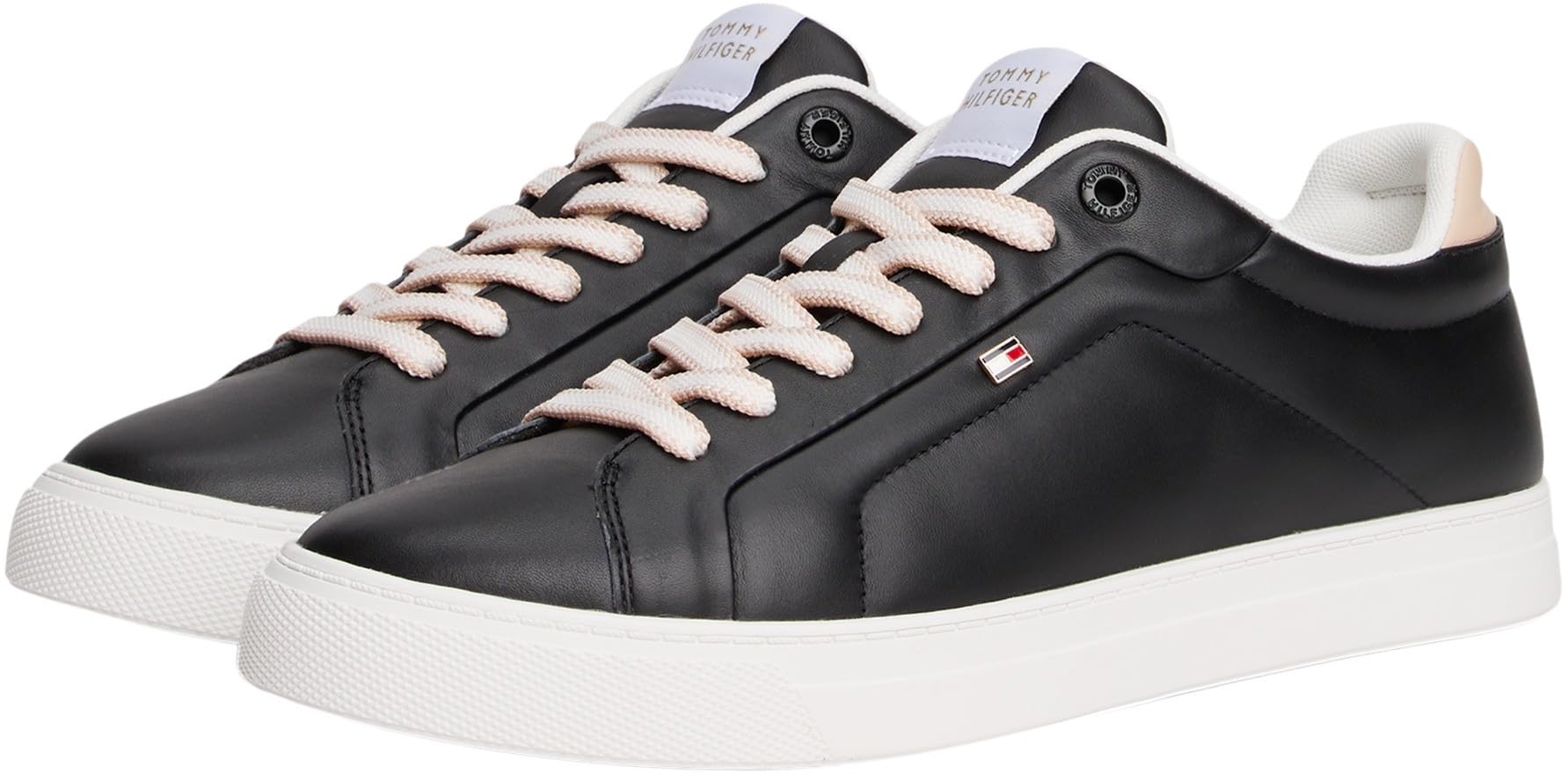 Tommy Hilfiger Damen Cupsole Sneaker Icon Court aus Leder