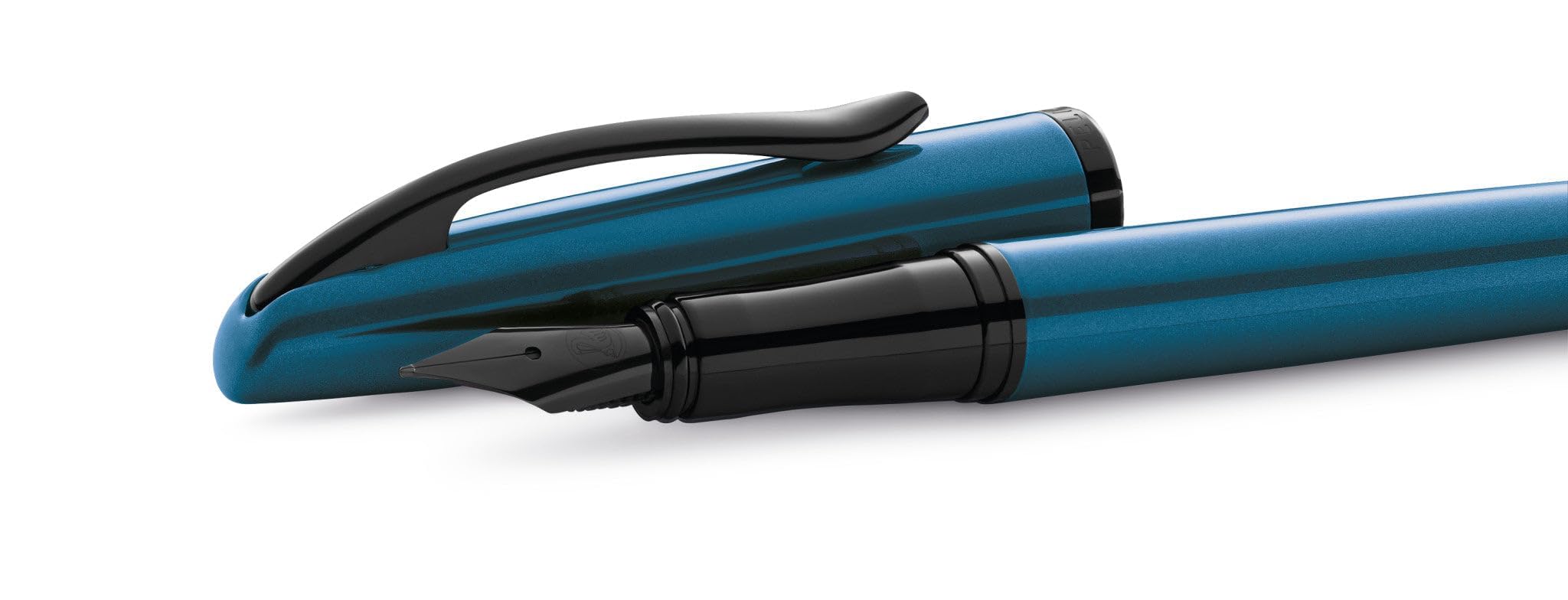 Pelikan Schreibset Fuellhalter & Kugelschreiber Jazz Noble Elegance Aquamarin mit Gravur - quadratische Gravurflaeche