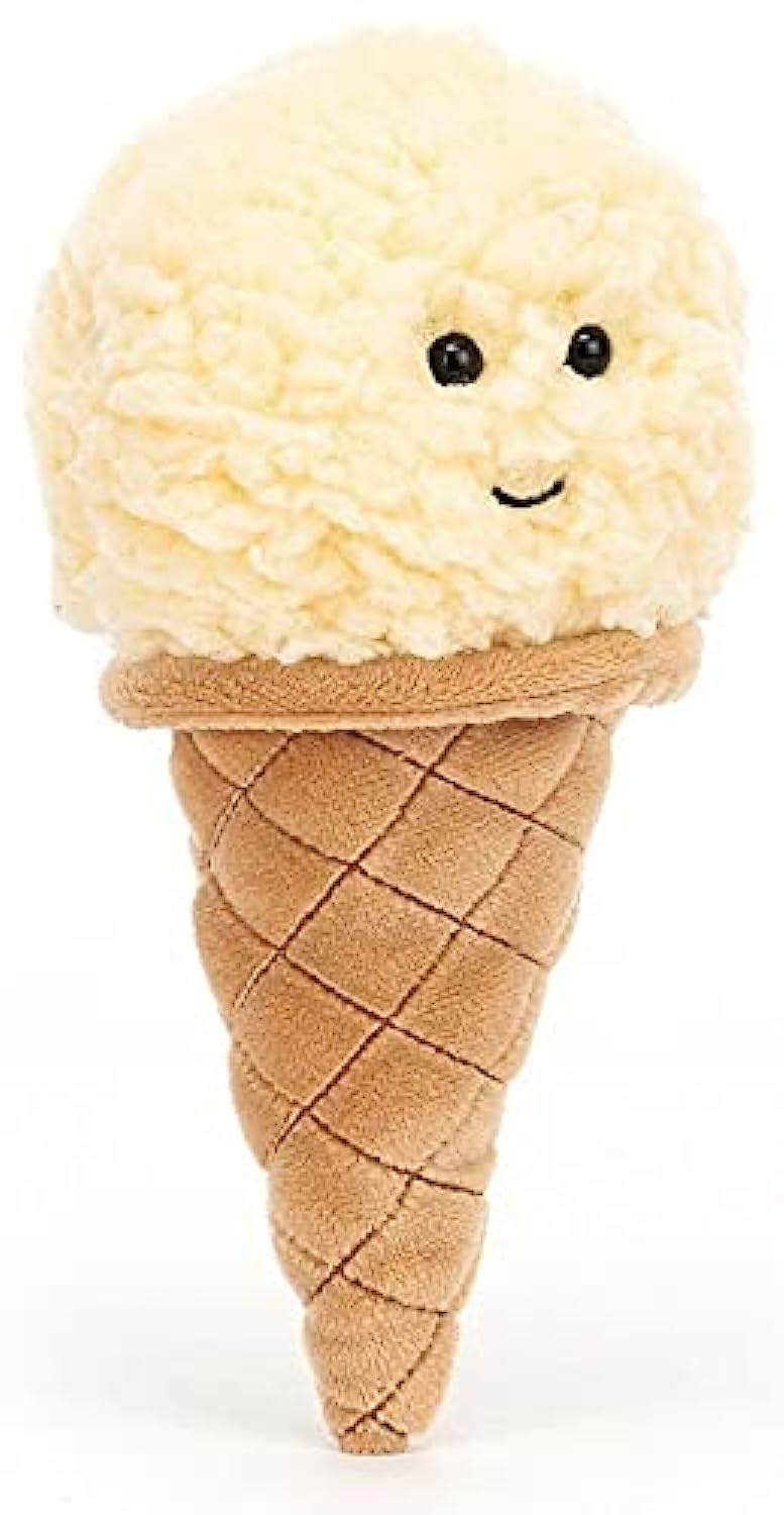 Jellycat Irresistible Vanilla Ice-Cream Cone Collectable Plush