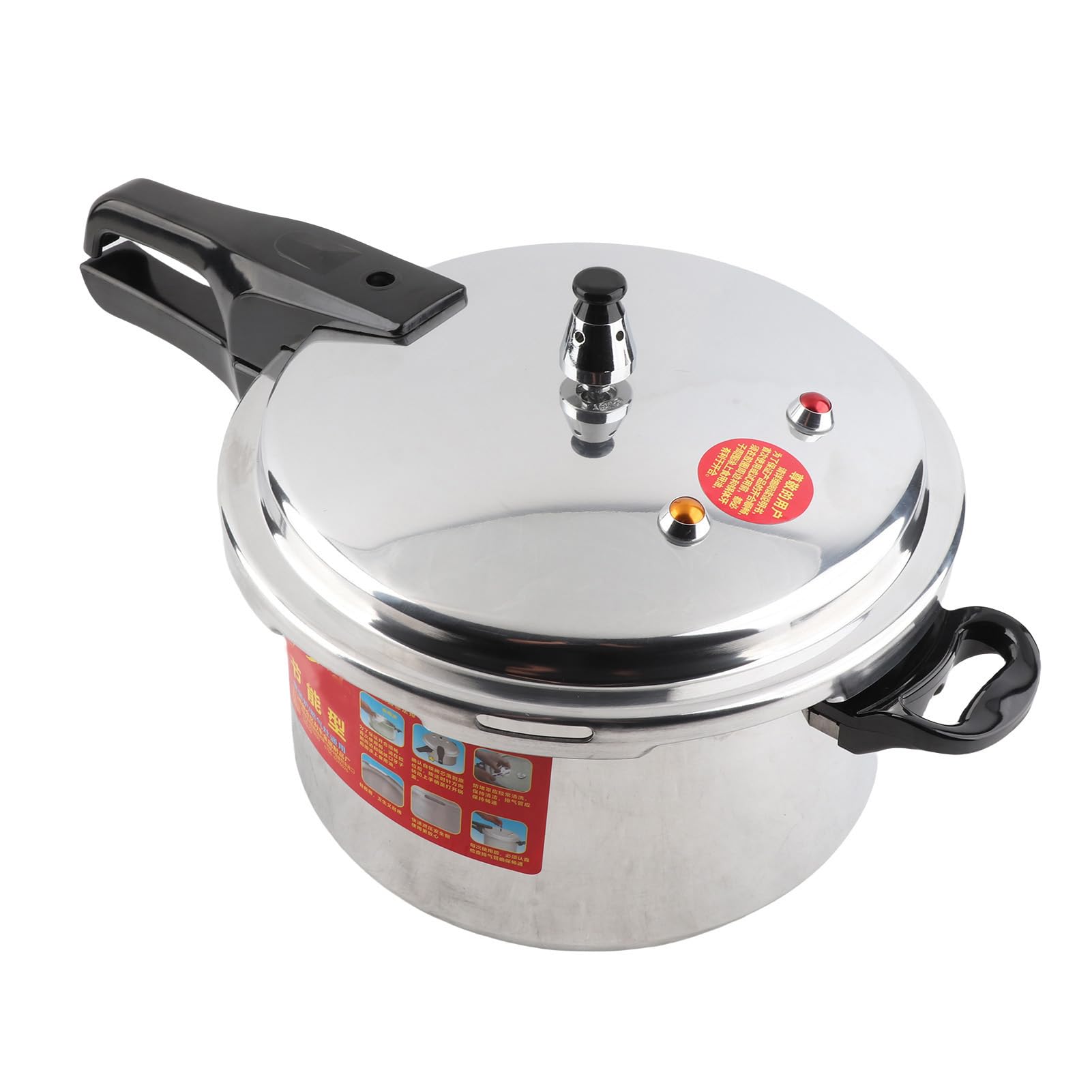 Haofy Szybkowar Szybkowar ze Stopu Aluminium 22 Cm 5 L Mieszane Dno o Dużej Pojemności do Kuchenki Gazowej Kuchenka Indukcyjna Kuchnia Domowa Gotowanie w Konserwach (20CM/4L)