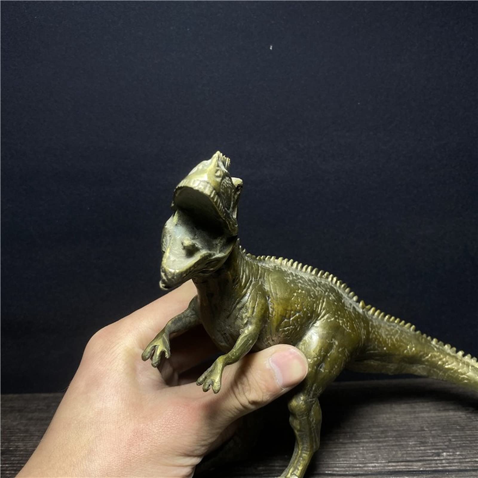 Antyczna Miedziana Figurka Tyranozaura Rexa, Mosiężna Figurka Dinozaura, Biurko Do Nauki W Domu, Barek, Chłodziarka Do Wina, Stolik Kawowy, Ozdoba Samochodowa