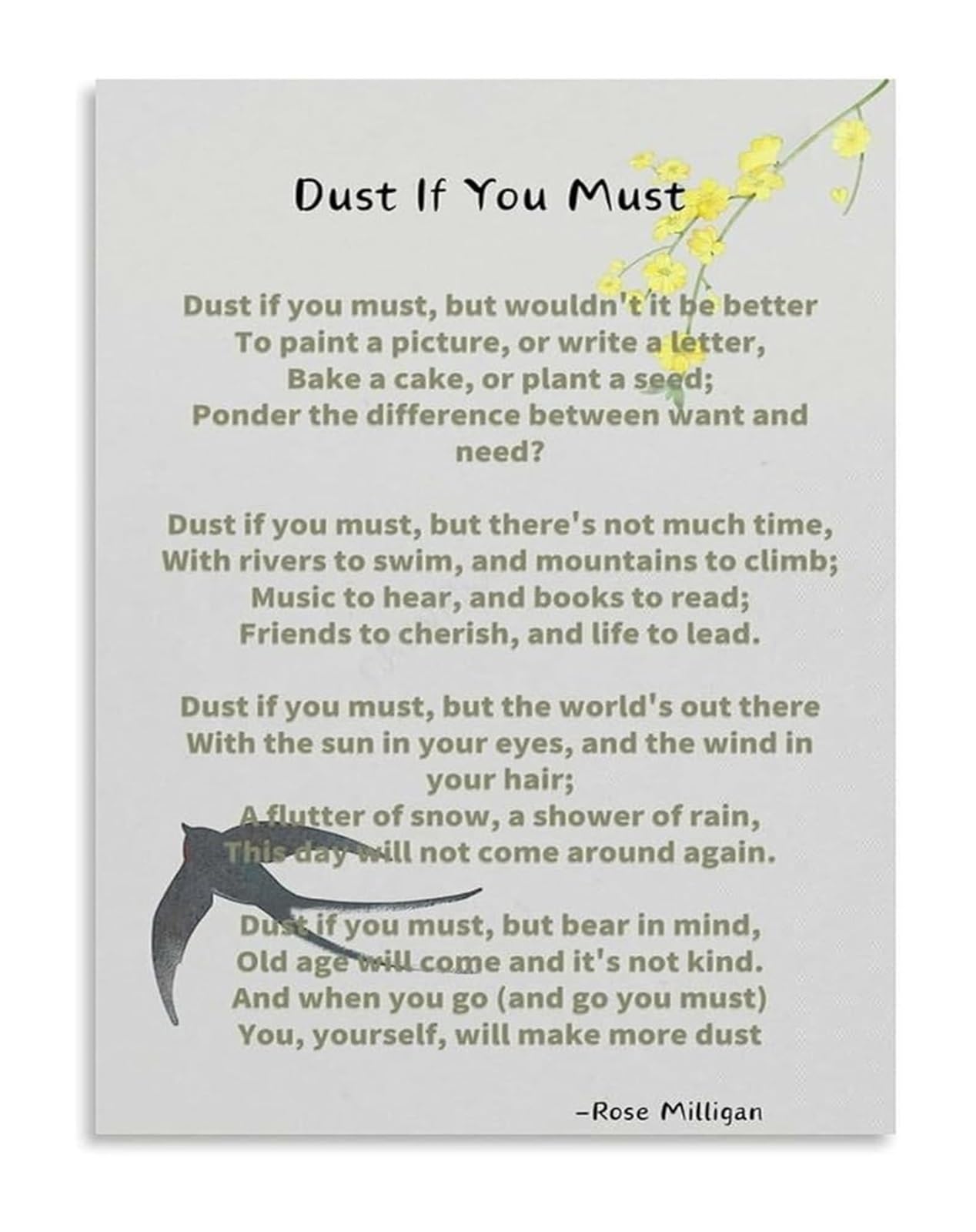 Kcdfdvjfbm Framed Hearth And History Cleaning Poem Canvas Poster Wall-Art For Heritage Home Library And Cultural Salon Space(,12X18inch(30X45cm))