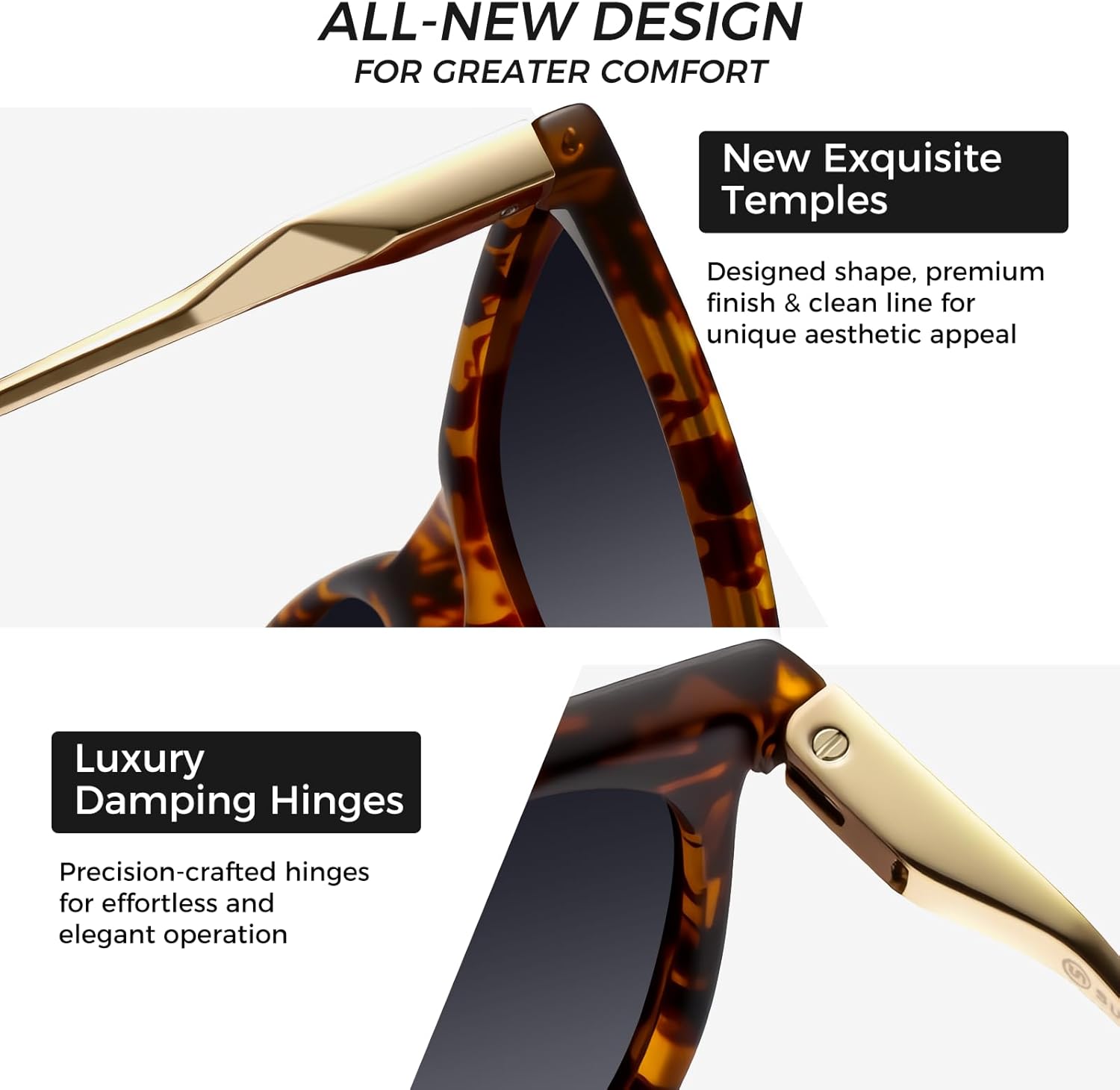 SUNGAIT Original Design Trendy Sunglasses Polarized Vintage Round Classic Retro Style for Women and Men - Image 4