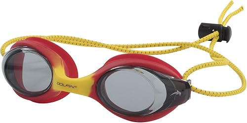 Miniatura 3 de Dolfin Gafas de natación para adultos, paquete de 3 unidades, Bungee Racer con protección antivaho y antifugas Azul/Transparente